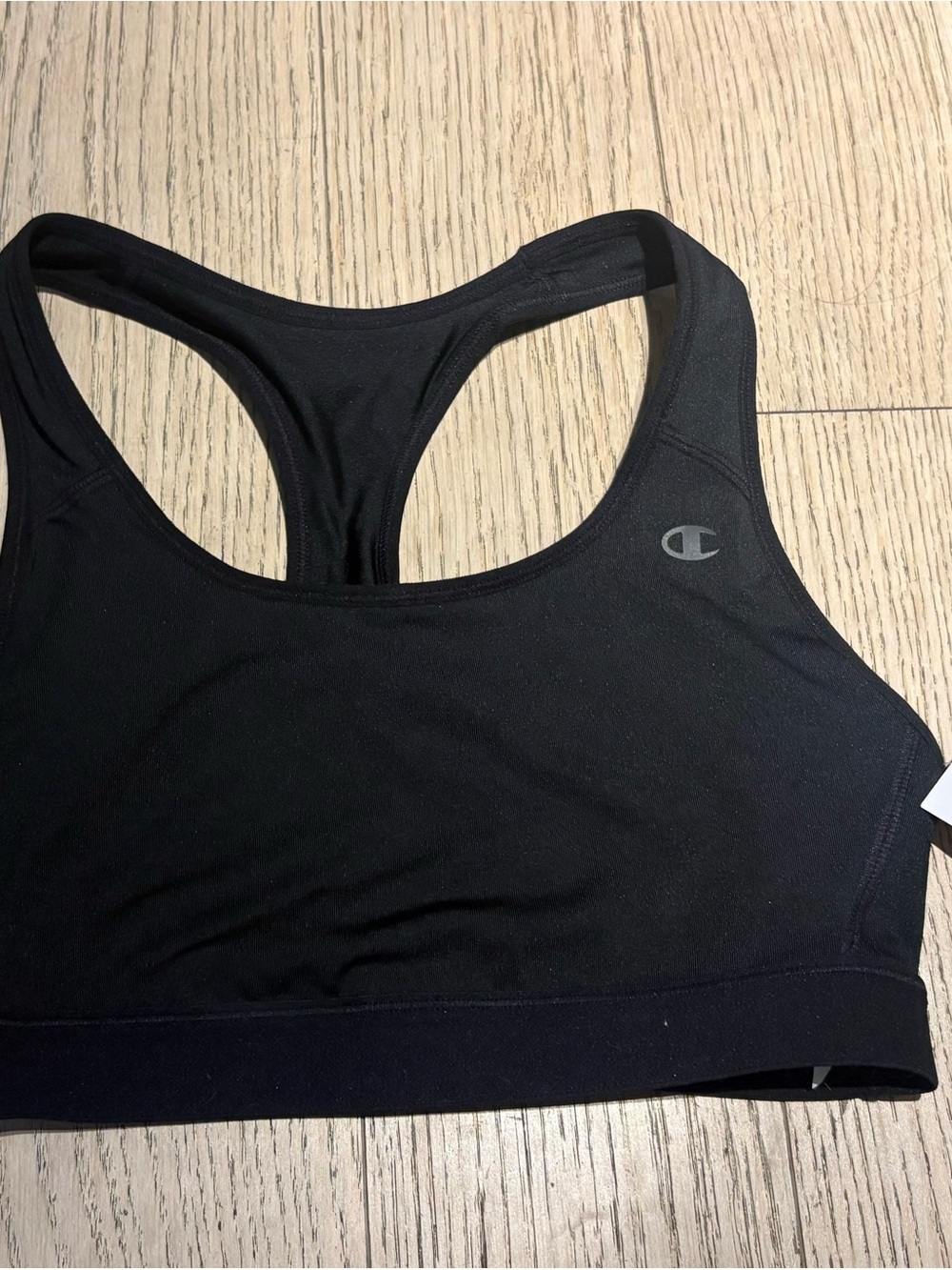 Champion Racerback Wireless Sports Bra Unpadded Black Women's M
